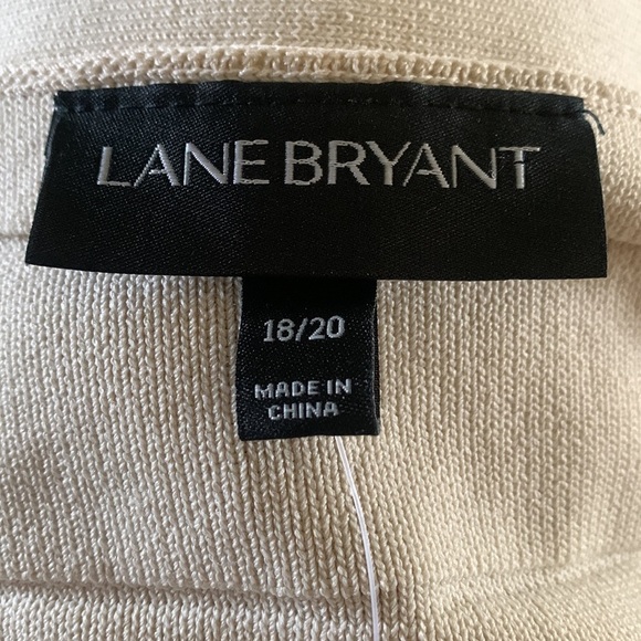 Lane Bryant New With Tags Cream/Off White Zip Up Cardigan Sweater Size 18/20 - Picture 4 of 7